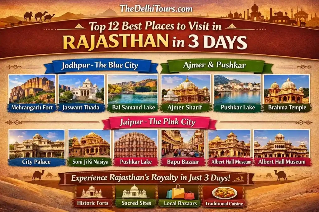Top 12 Places to Visit in Rajasthan in 3 Days