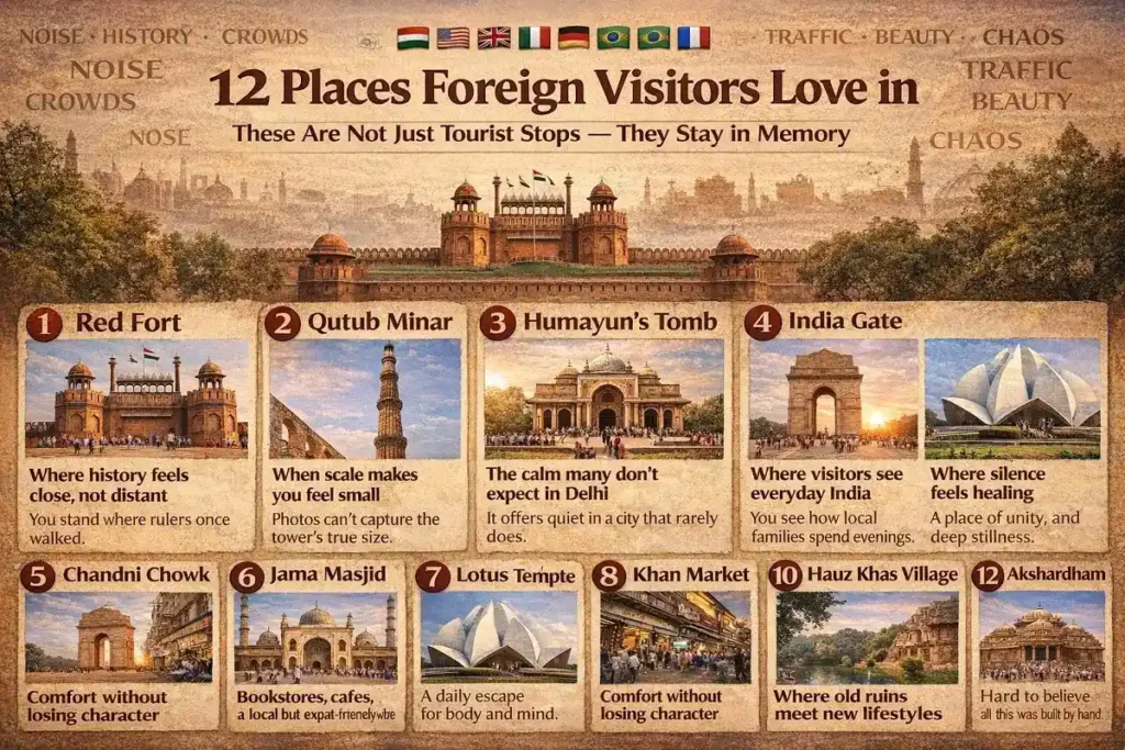 Places in Delhi That Foreign Visitors Genuinely Love