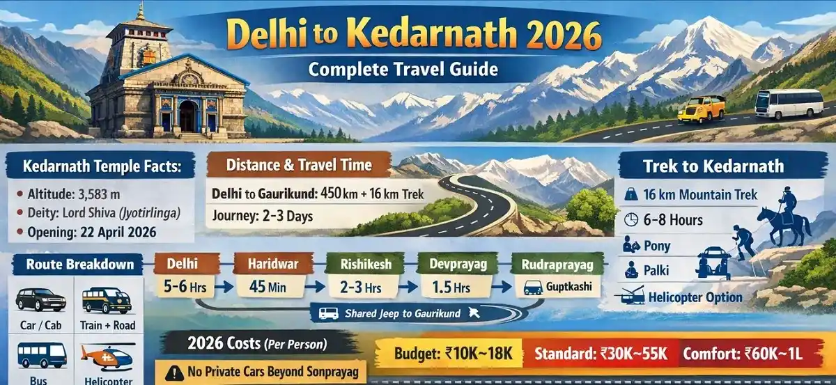 Delhi to Kedarnath