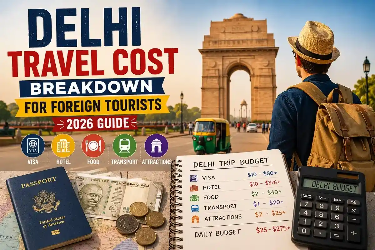 Delhi Travel Cost Breakdown for Foreign Tourists