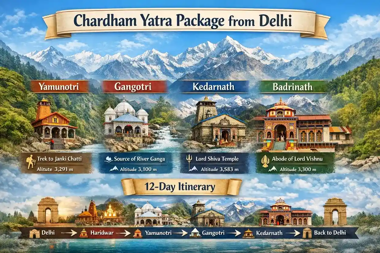 Chardham Yatra Package from Delhi