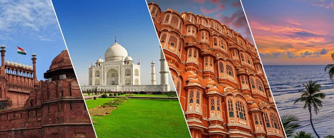 Golden Triangle with Goa Tour Package